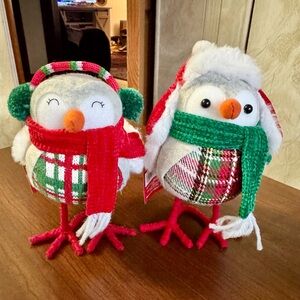 Set of 2 Christmas Fabric Birds Target Ashland Inspired